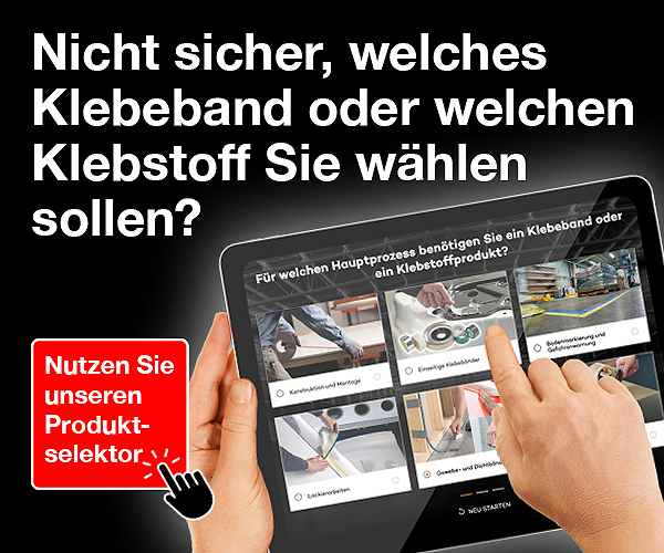 3M™ Produktauswahlhilfe für Industrieklebebänder & Klebstoffe 3M™ Produktauswahlhilfe für Industrieklebebänder & Klebstoffe